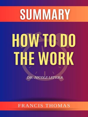 cover image of Summary of How to do the Work by Dr. Nicole LePera